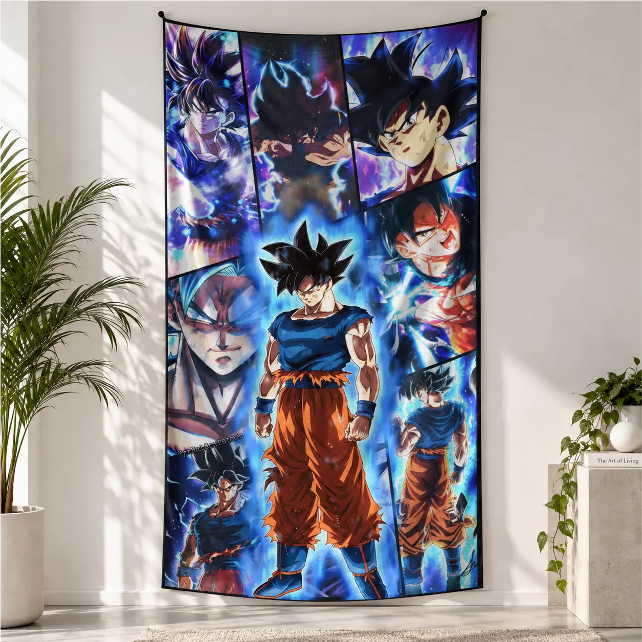 DRAGON BALL Z GOKU COLLAGE TAPESTRY — view 1
