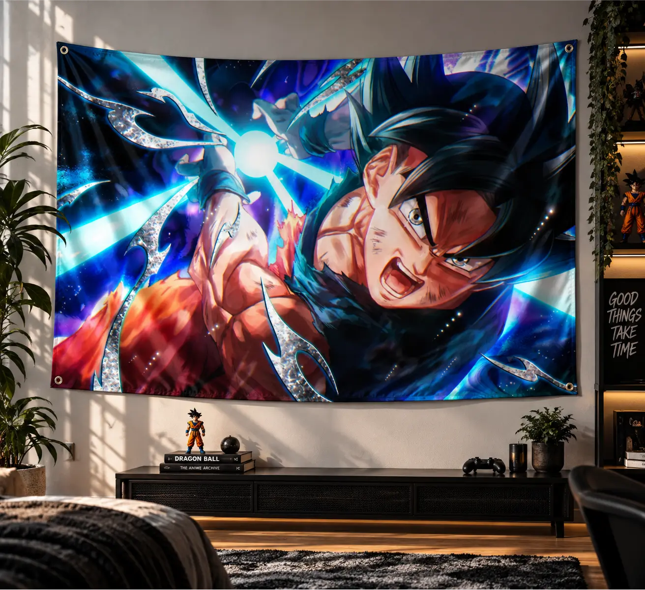 GOKU KAMEHAMEHA TAPESTRY — view 1