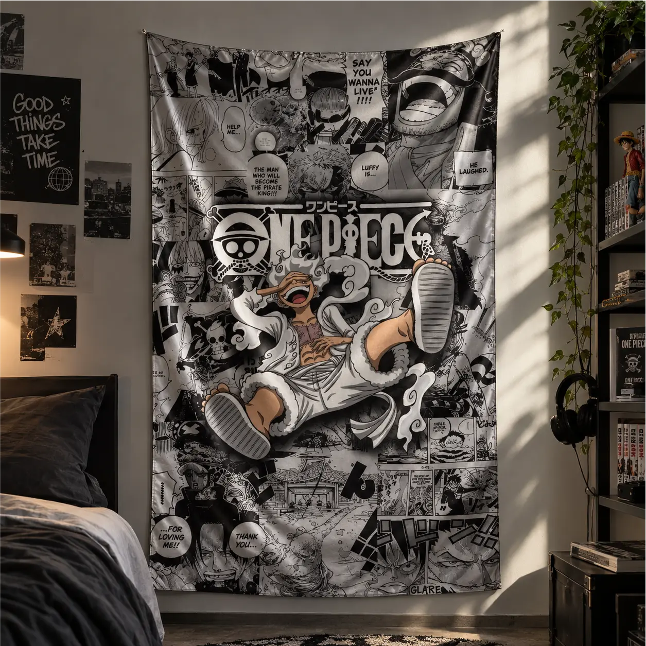 Deez Prints ONE PIECE GEAR 5 LUFFY TAPESTRY — TAPESTRIES