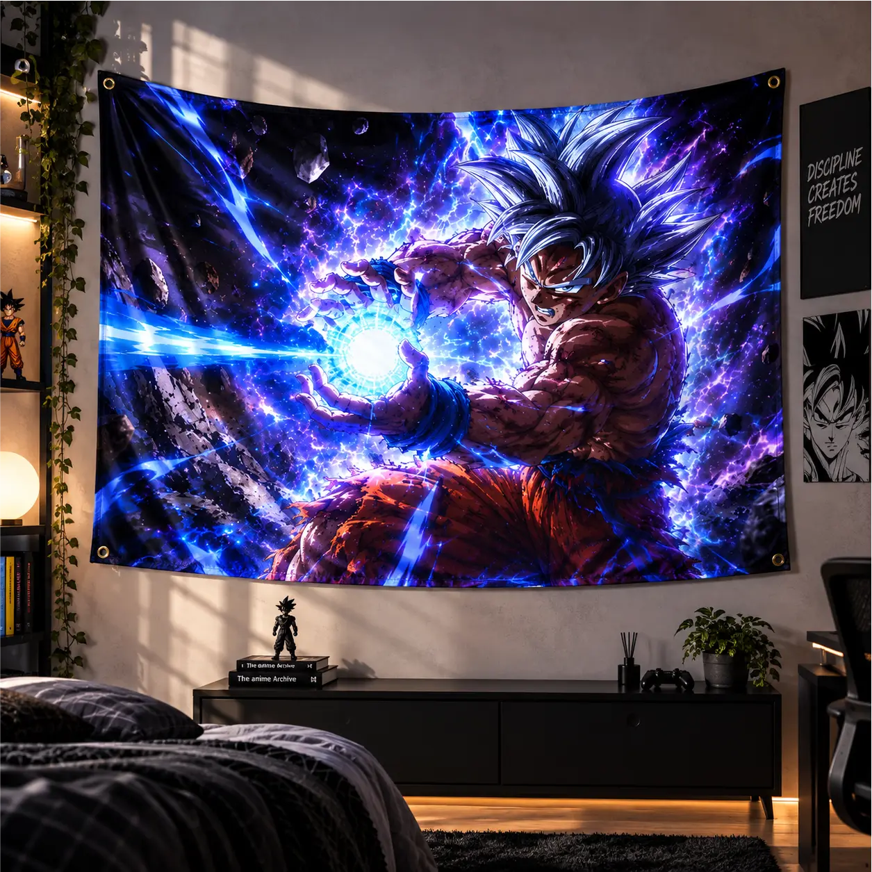 ULTRA INSTINCT GOKU ENERGY TAPESTRY — view 1